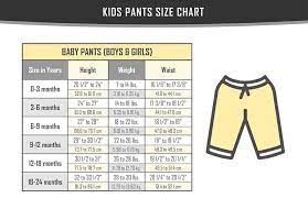 kids pants size charts verbnow
