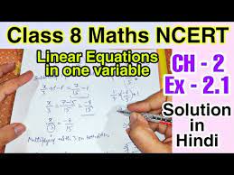 Maths Chapter 2 Linear Equations In