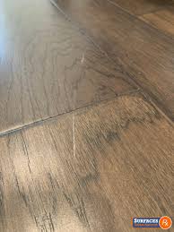 scratched engineered wood floor repair