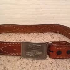 Bianchi Holster Vintage Leather Belt Chevy Buckle