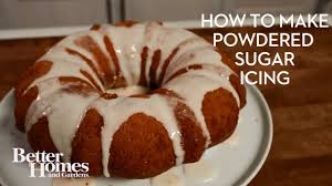 how to make powdered sugar icing you