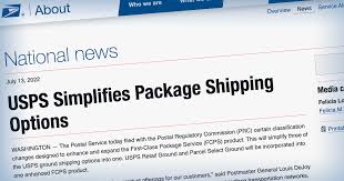 usps simplifies package shipping options