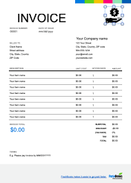 Sales Invoice Template Free Download Send In Minutes
