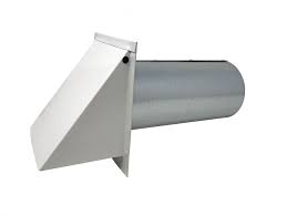 Wall Vent White 6 Inch With Damper