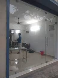 Clear Entrance Glass Door Size