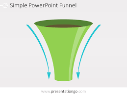 Simple Funnel Diagram For Powerpoint Powerpoint Design