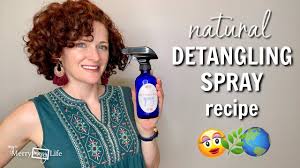 diy natural detangling spray my merry