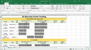 how to generate barcode in excel and 25