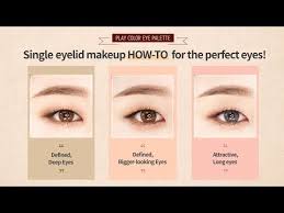 k trends makeup single eyelid makeup