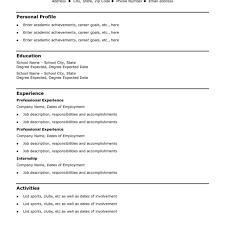 Free Basic Blank Resume Template Sample Beauty Easy Simple Templates