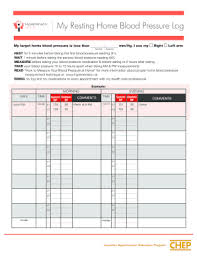 22 Printable Daily Blood Pressure Log Forms And Templates