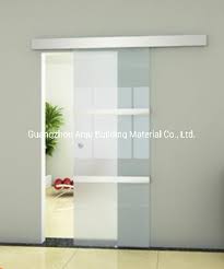 Frameless Design Top Hung Glass Door