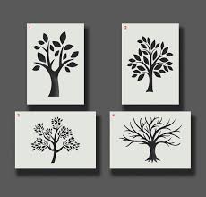Tree Stencils Reusable Stencils For