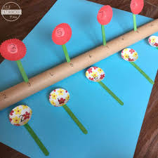 plant a number line to 10 math craft
