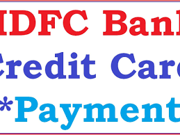 how to pay hdfc bank credit card bill