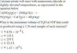 Answered Calcium Nitrate Will React