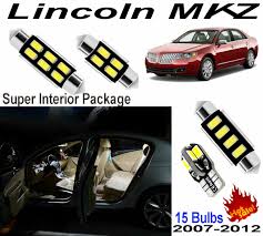 Details About 15pcs Super White 5630led Full Dome Interior Light Kit For Lincoln Mkz 2007 2012