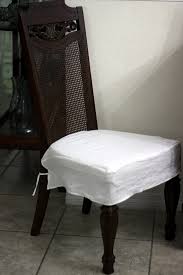 3 Sided Linen Chair Seat Cover