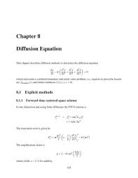 Chapter 8 Diffusion Equation