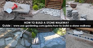 How To Install Stone Walkway Diy
