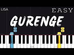 lisa gurenge easy piano tutorial