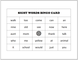 Diy Sight Word Bingo Generator By Easysimplesmart Tpt