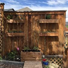 Diy Fence Mounted Herb Planters How To