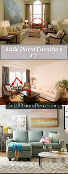 Furniture floats in the space but is grounded by symmetry and a large rug so the room feels very intentional and put together. 7 Couch Placement Ideas For A Small Living Room