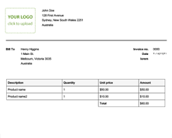 Free Tax Invoice Template Online Invoices