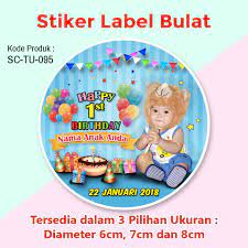 Ucapan untuk anak ulang tahun, ucapan ulang tahun buat anak laki laki, ucapan ultah buat anak 3 tahun, selamat ulang tahun anak anak, . Stiker Label Ulang Tahun Anak Tumpeng Mini Souvenir Pakai Foto Anak Shopee Indonesia