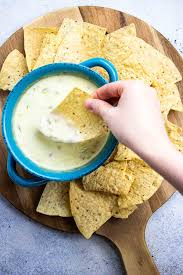 white queso cheese dip 4 ings