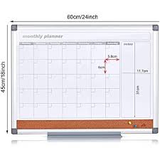 Makello Monthly Calendar Whiteboard Dry