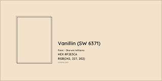 sherwin williams vanillin sw 6371