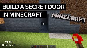 how to make a secret door in minecraft