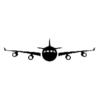 flying airplane vector picture