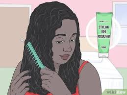 Use hair gels to create styles that stay in place for the whole day. How To Make Black Hair Curly With Pictures Wikihow