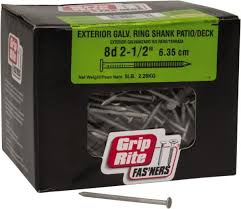 grip rite 2 1 2 in 11 gauge hot dipped galvanized steel deck nails 5 lb