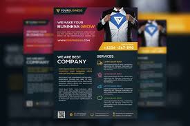 infographic corporate flyer template