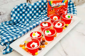 easy colorful skittles jello shots