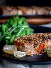 Find healthy, delicious diabetic pork recipes, from the food and nutrition experts at eatingwell. Rosemary Herbed Pork Chops With Shallot Wine Sauce Healthy World Cuisine
