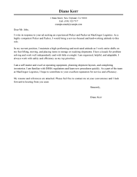 Warehouse Cover Letter Templates