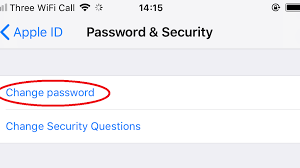 how to change your apple id pword