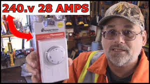 how to install a 240v wall thermostat