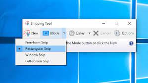 snipping tool to capture screenshots