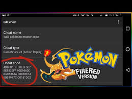 pokemon fire red cheat code