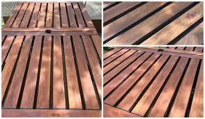 refinishing ikea wooden outdoor patio