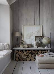 Living Rooms With Wood Walls
