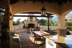 Spanish Style Covered Outdoor Dining