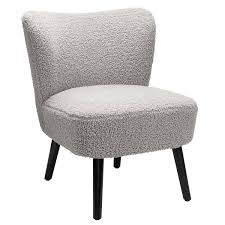 sean boucle occasional chair grey