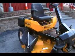 Get free shipping on qualified cub cadet toro zero turn mowers or buy online pick up in store today in the outdoors department. 60 Cub Cadet Zero Turn Lawn Mower With Steering Wheel Youtube